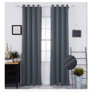 Elegant Gray Blackout Curtains